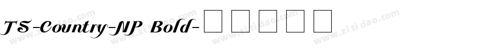 TS-Country-NP Bold字体转换